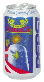 Celebrate America Promotional Pepsi Can