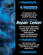 Repair Center Signage
